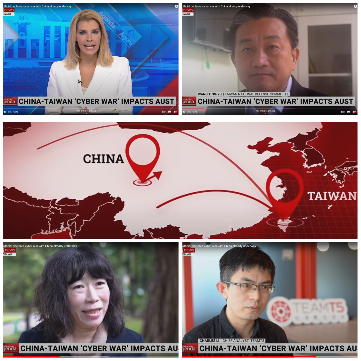 2023/02/10-澳洲Sky News電視台採訪關於中國對台灣的網路攻擊威脅